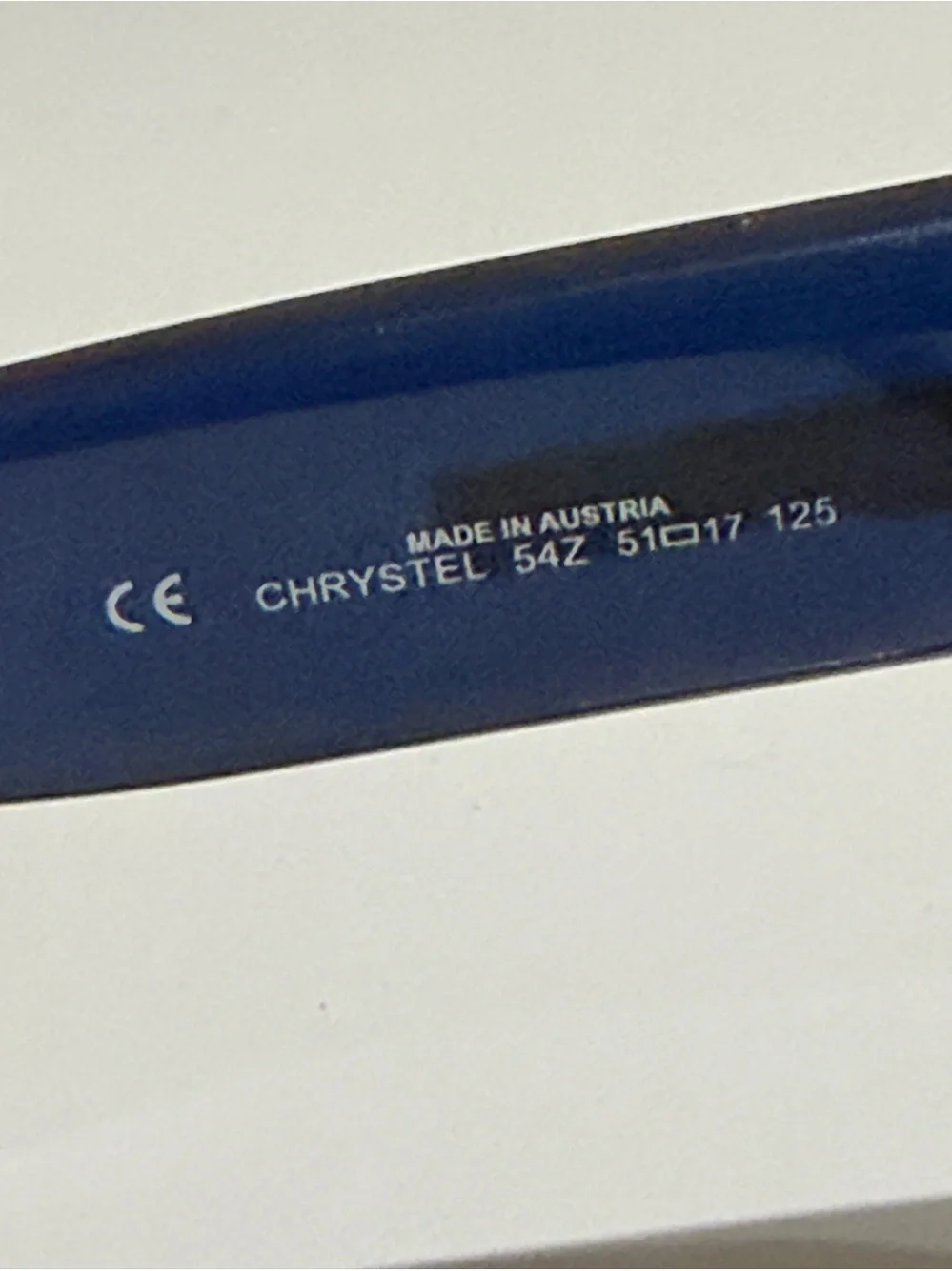 Vtg Christian Dior Chrystel 54Z Blue Gradient Sunglasses Y2K Deadstock Full Set